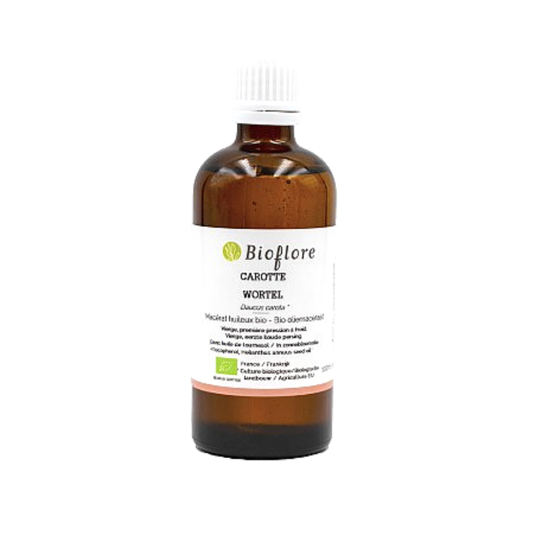 Huile de Carotte 🥕 - Macérât Huileux 100% Bio 100 ml peau hâlée et teint parfait - Bioflore