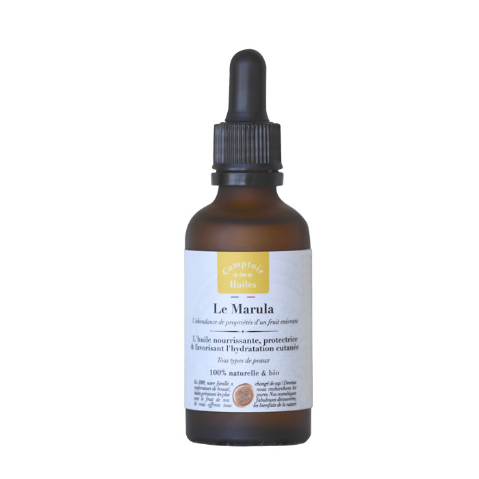 Huile de Marula certifiée Cosmos Natural (format pipette de 50 ml) - Comptoir des Huiles
