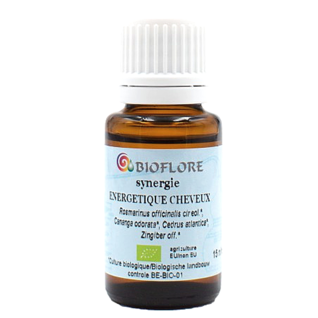 Soin Énergétique Cheveux en détresse à base d’huiles essentielles Bio 15 ml - Bioflore