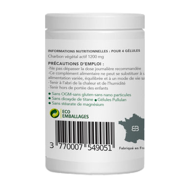 charbon actif naturopeps bobo gélules pour transit et ballonnements 