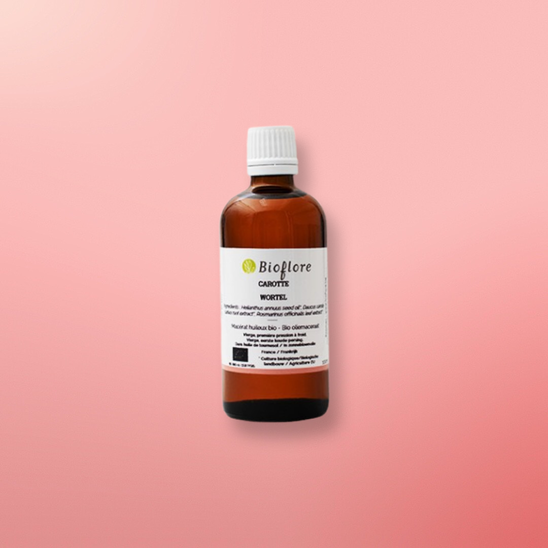 Huile de Carotte 🥕 - Macérât Huileux 100% Bio 100 ml peau hâlée et teint parfait - Bioflore