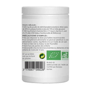reishi bio naturopeps gélules pour immunité 