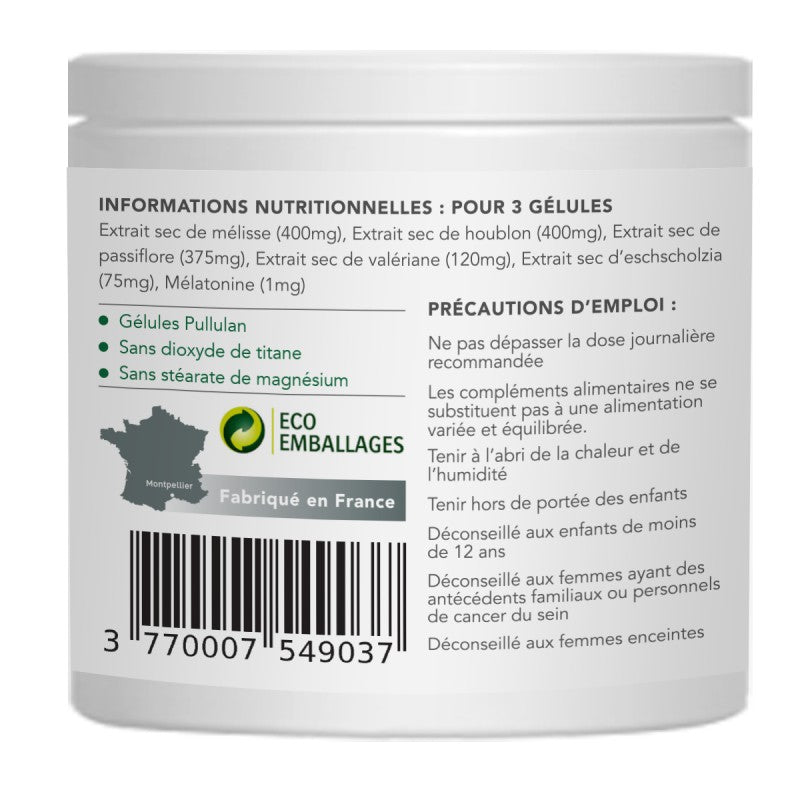 sommeil mélatonine à base de plantes naturopeps bobo